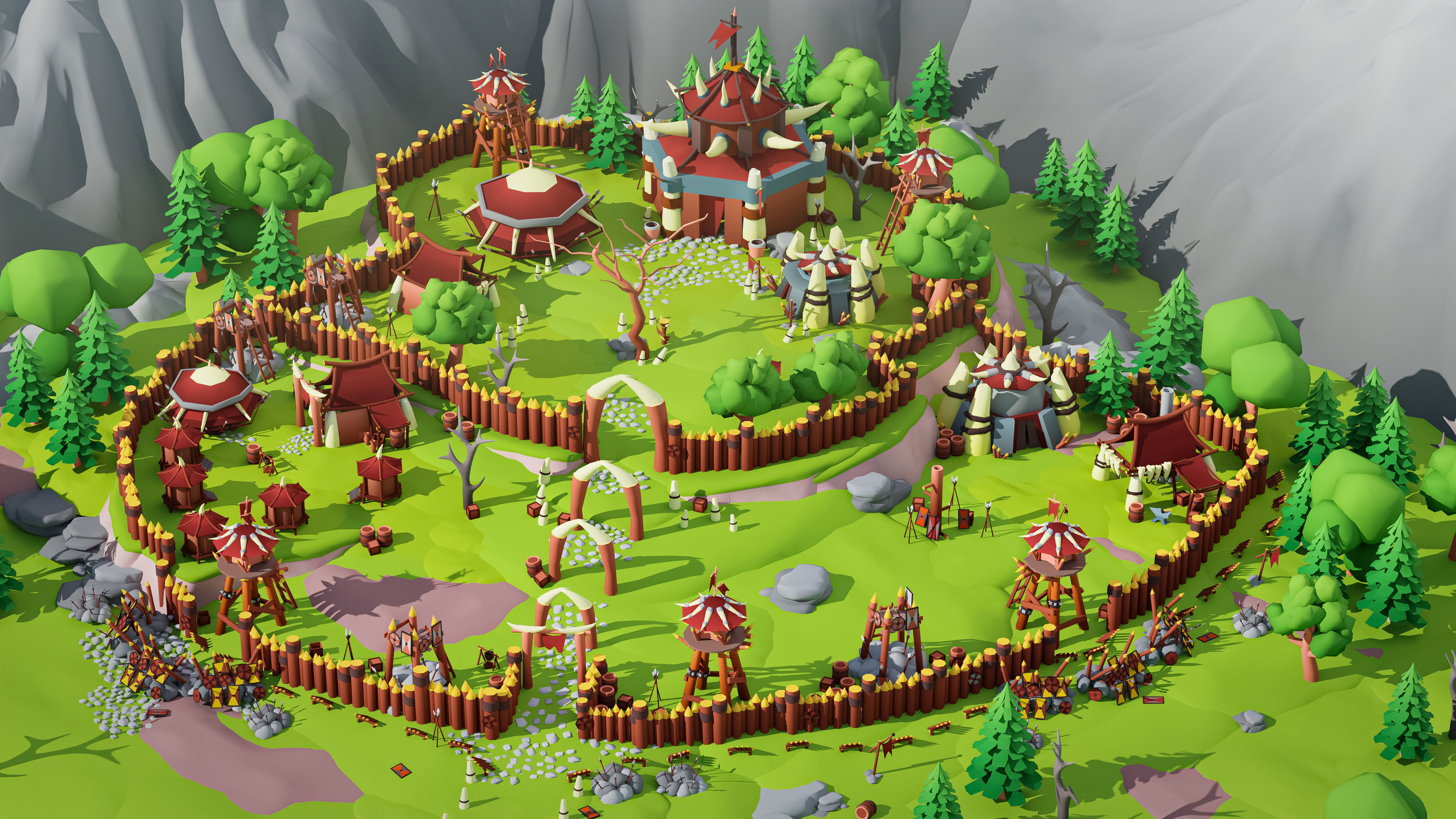 Horde Low-poly 3D model_19