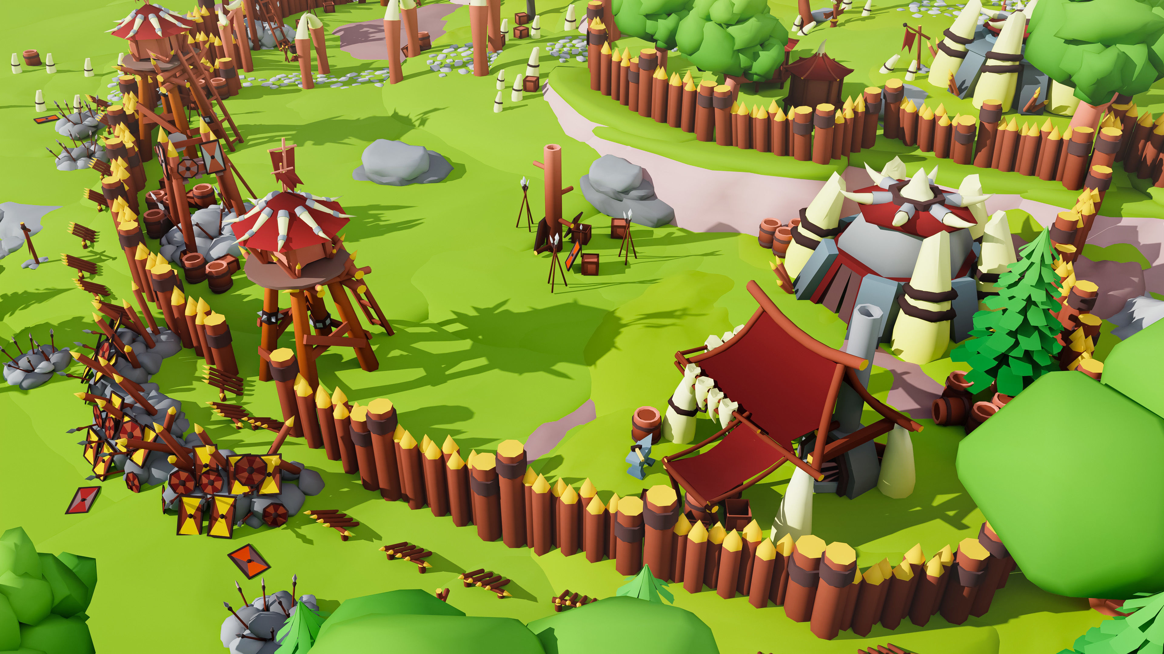 Horde Low-poly 3D model_22