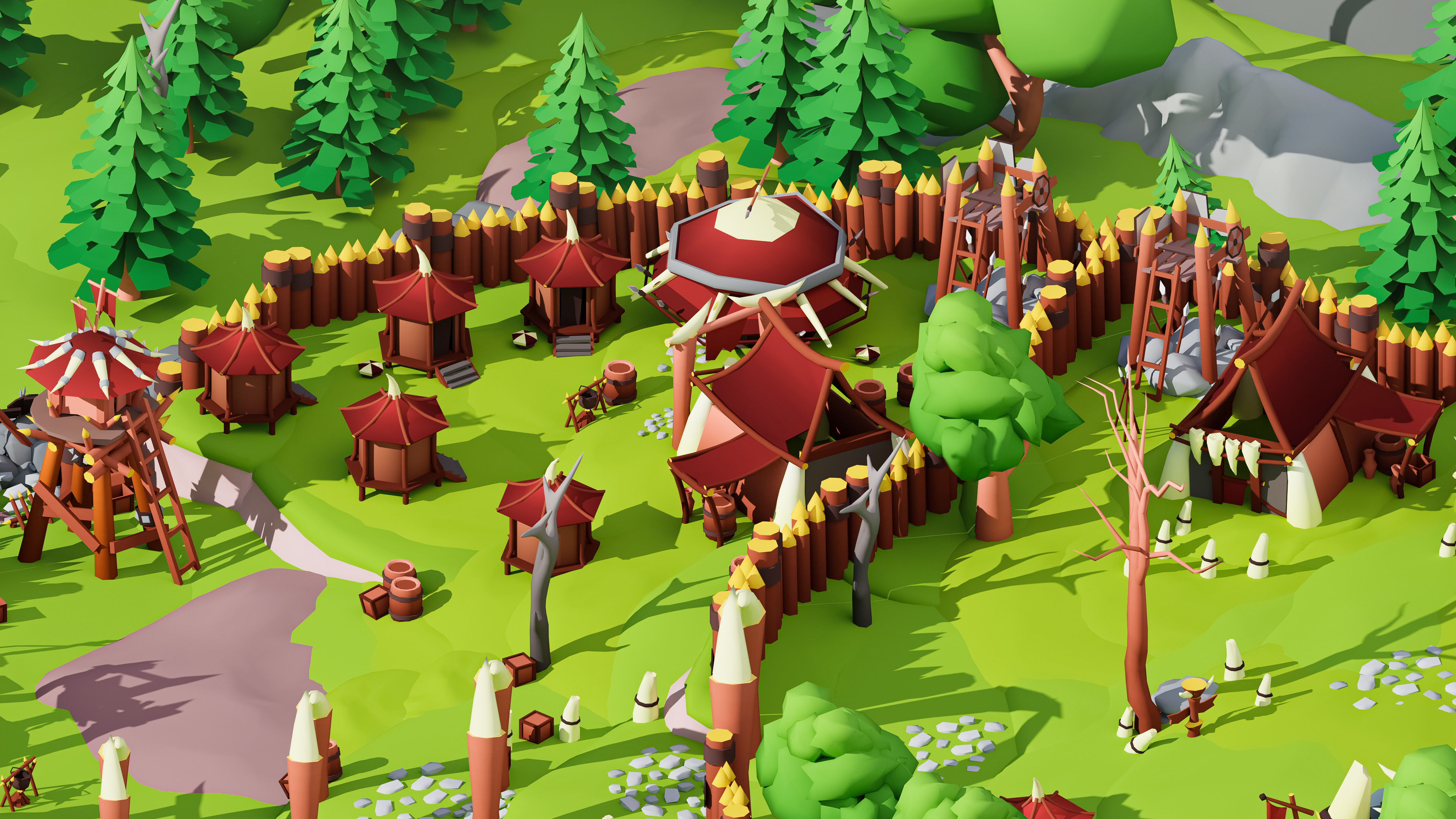 Horde Low-poly 3D model_15