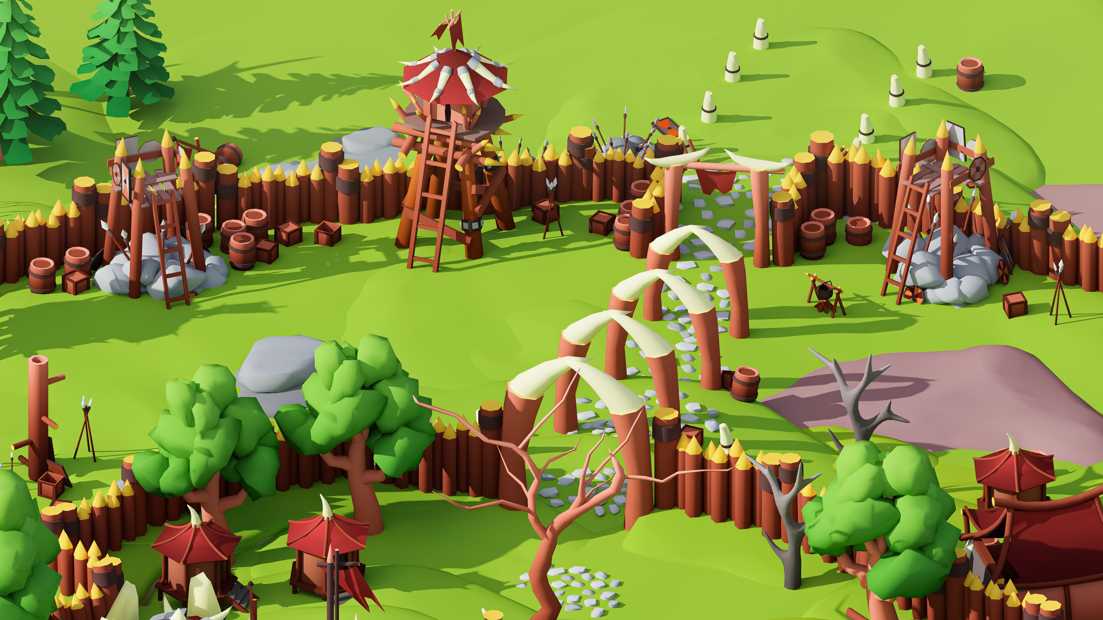 Horde Low-poly 3D model_13