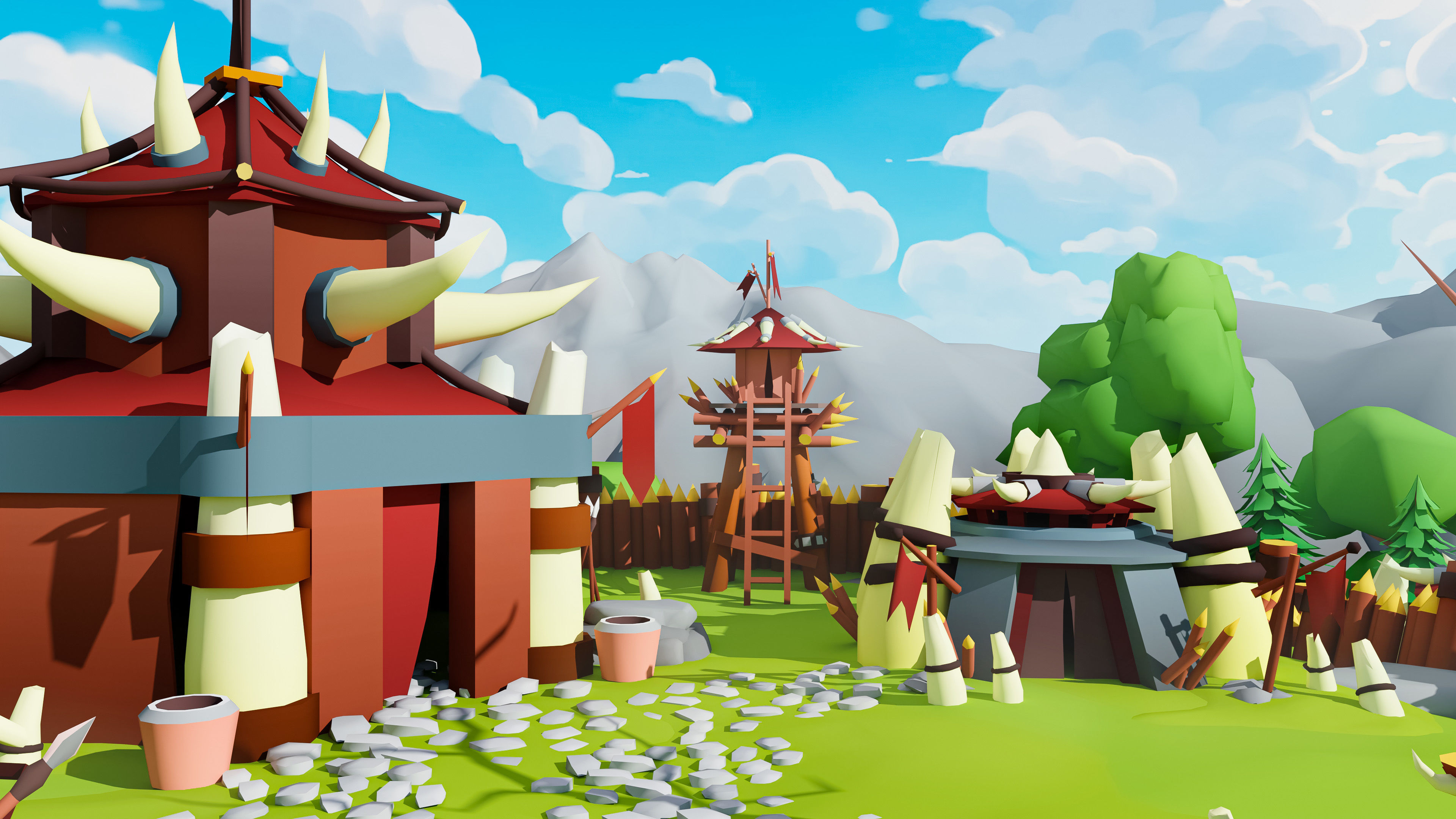 Horde Low-poly 3D model_25