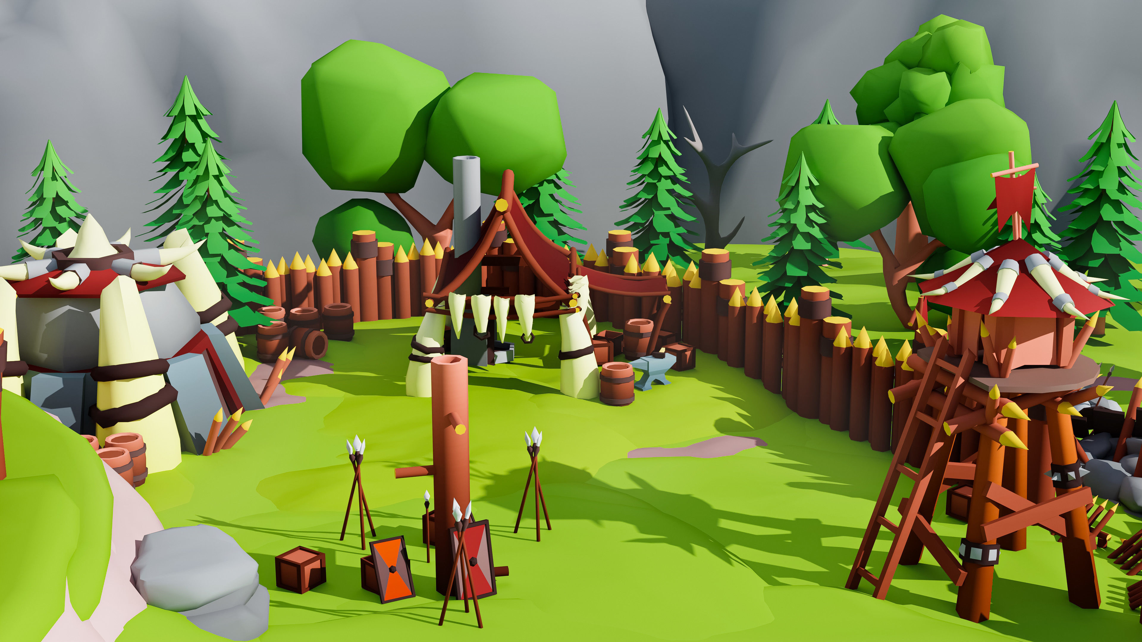 Horde Low-poly 3D model_30