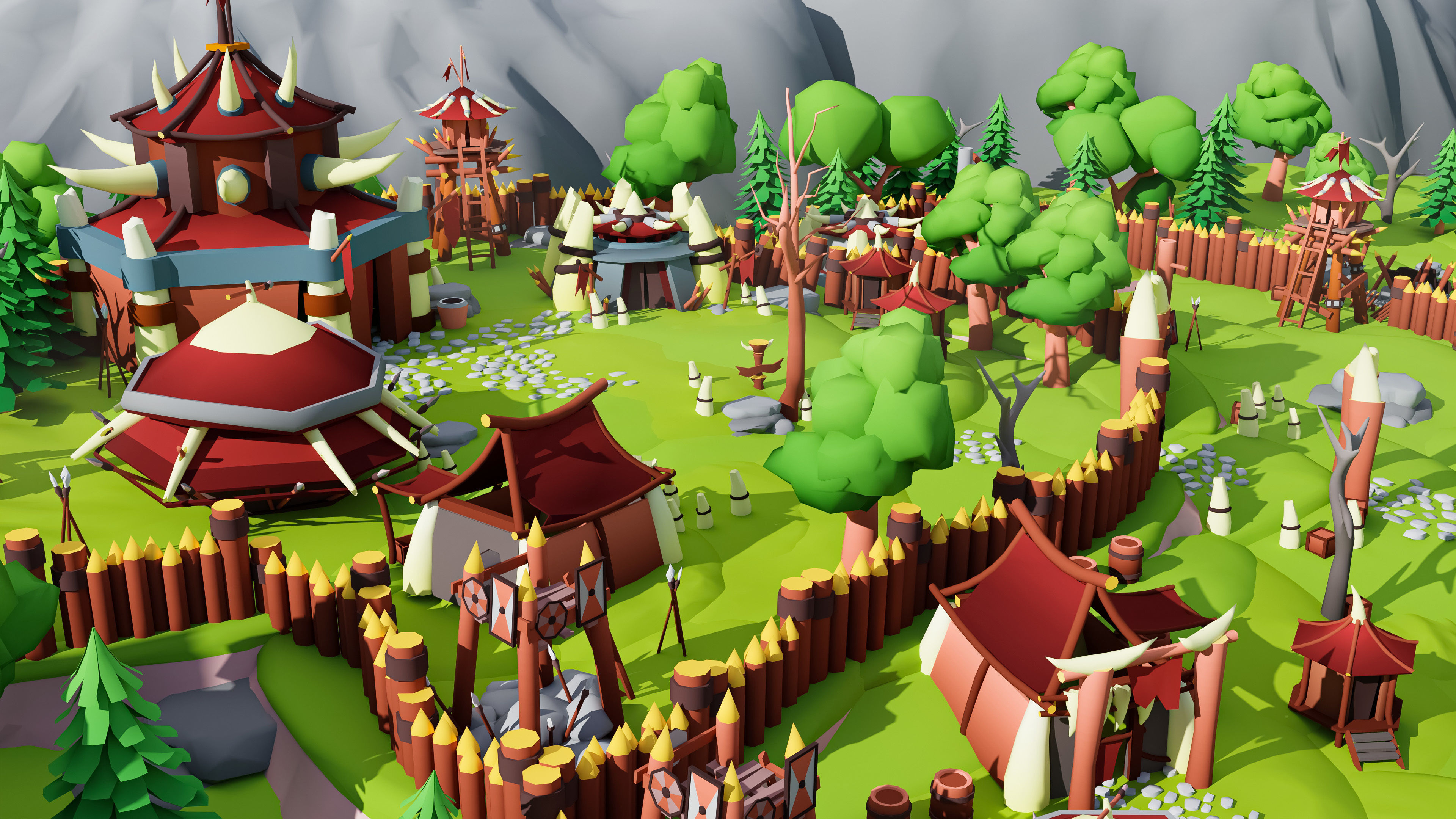 Horde Low-poly 3D model_31