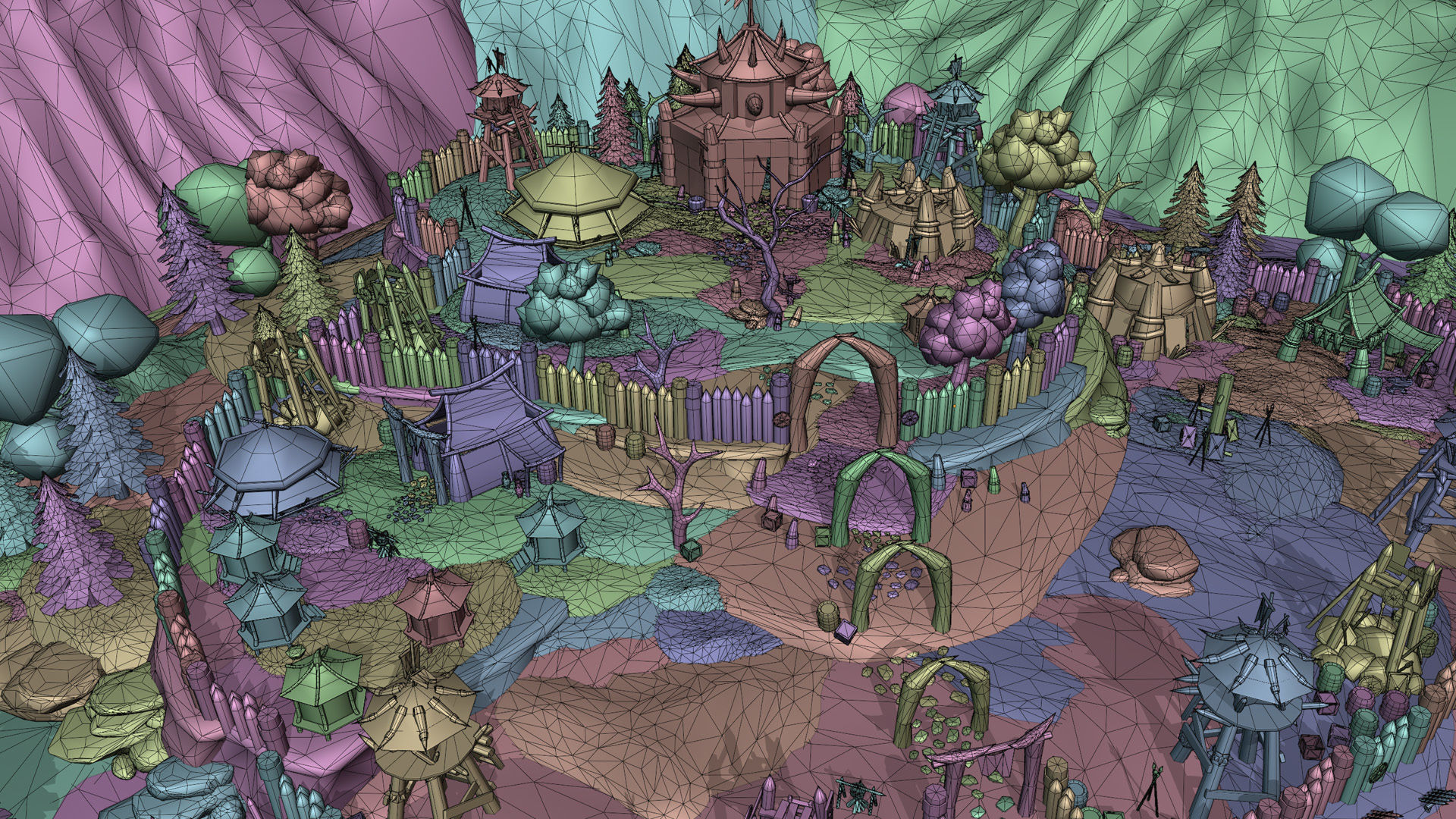 Horde Low-poly 3D model_39