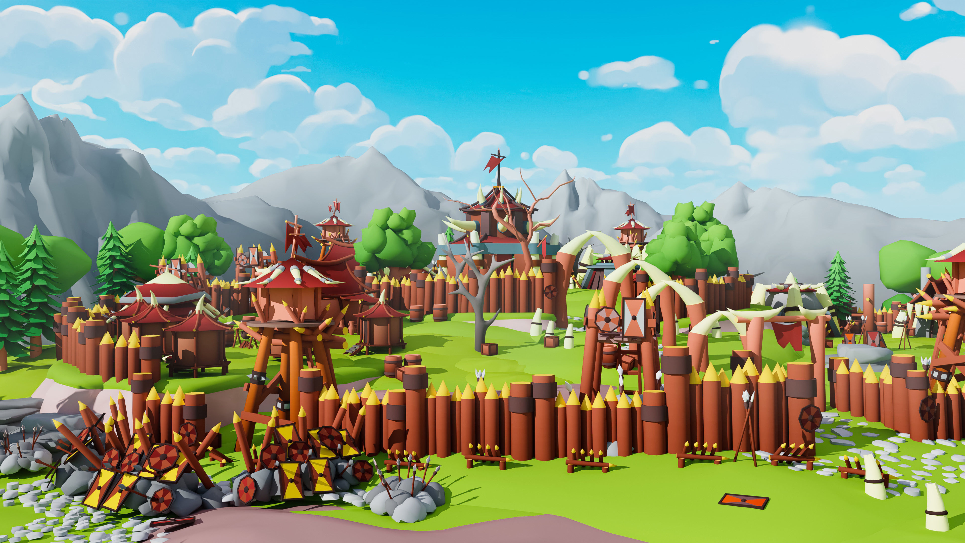 Horde Low-poly 3D model_21