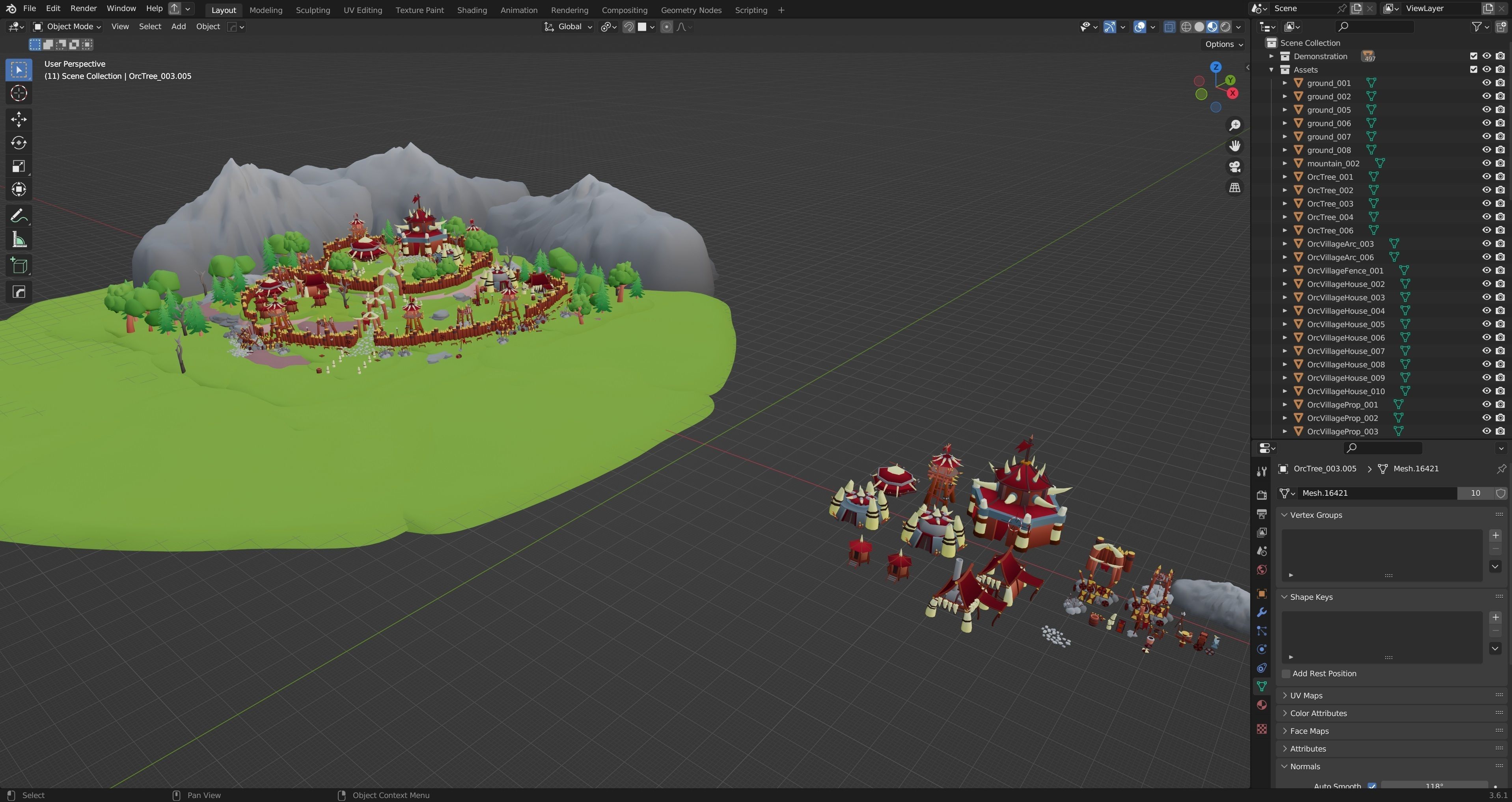 Horde Low-poly 3D model_35
