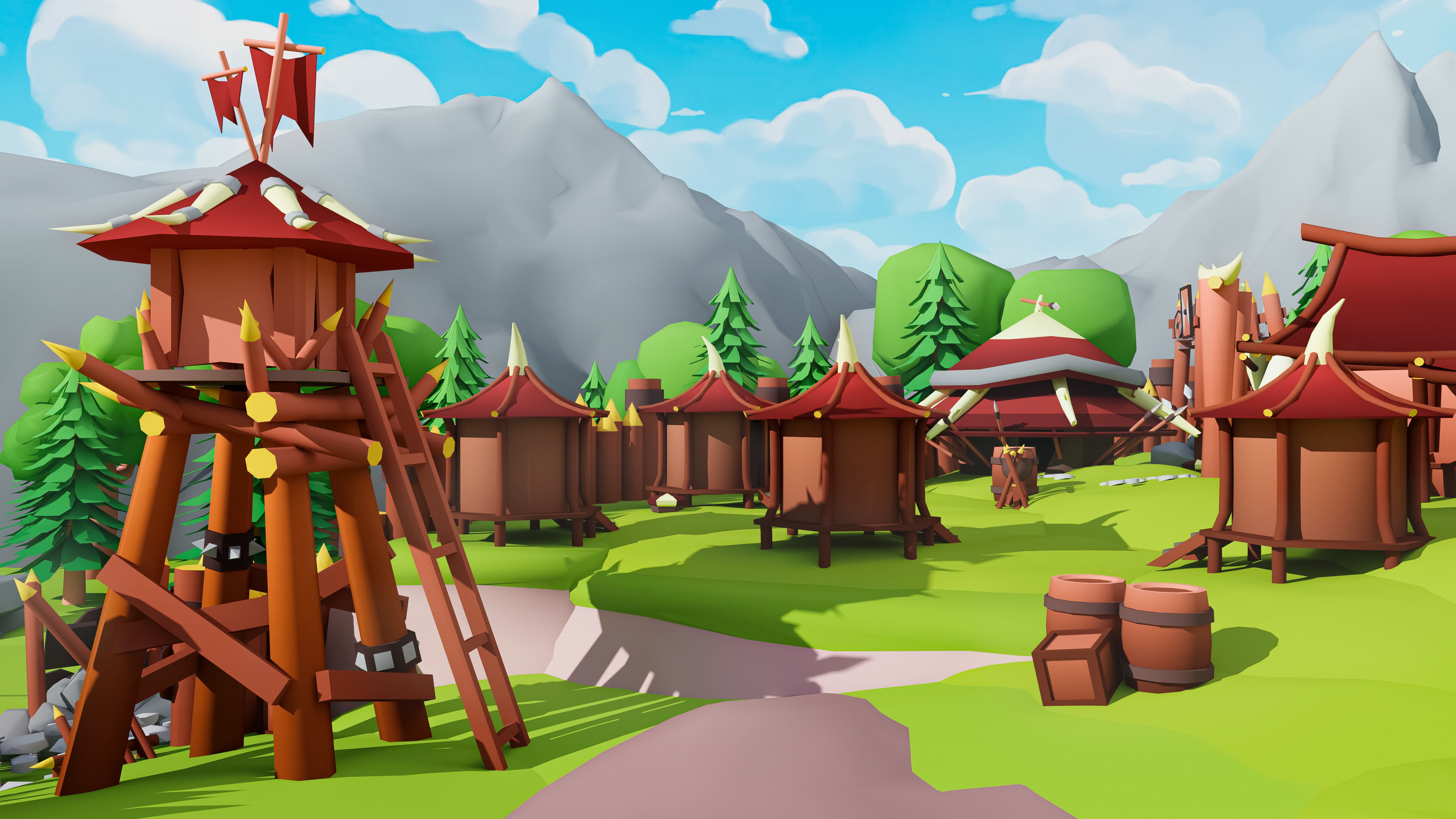 Horde Low-poly 3D model_26