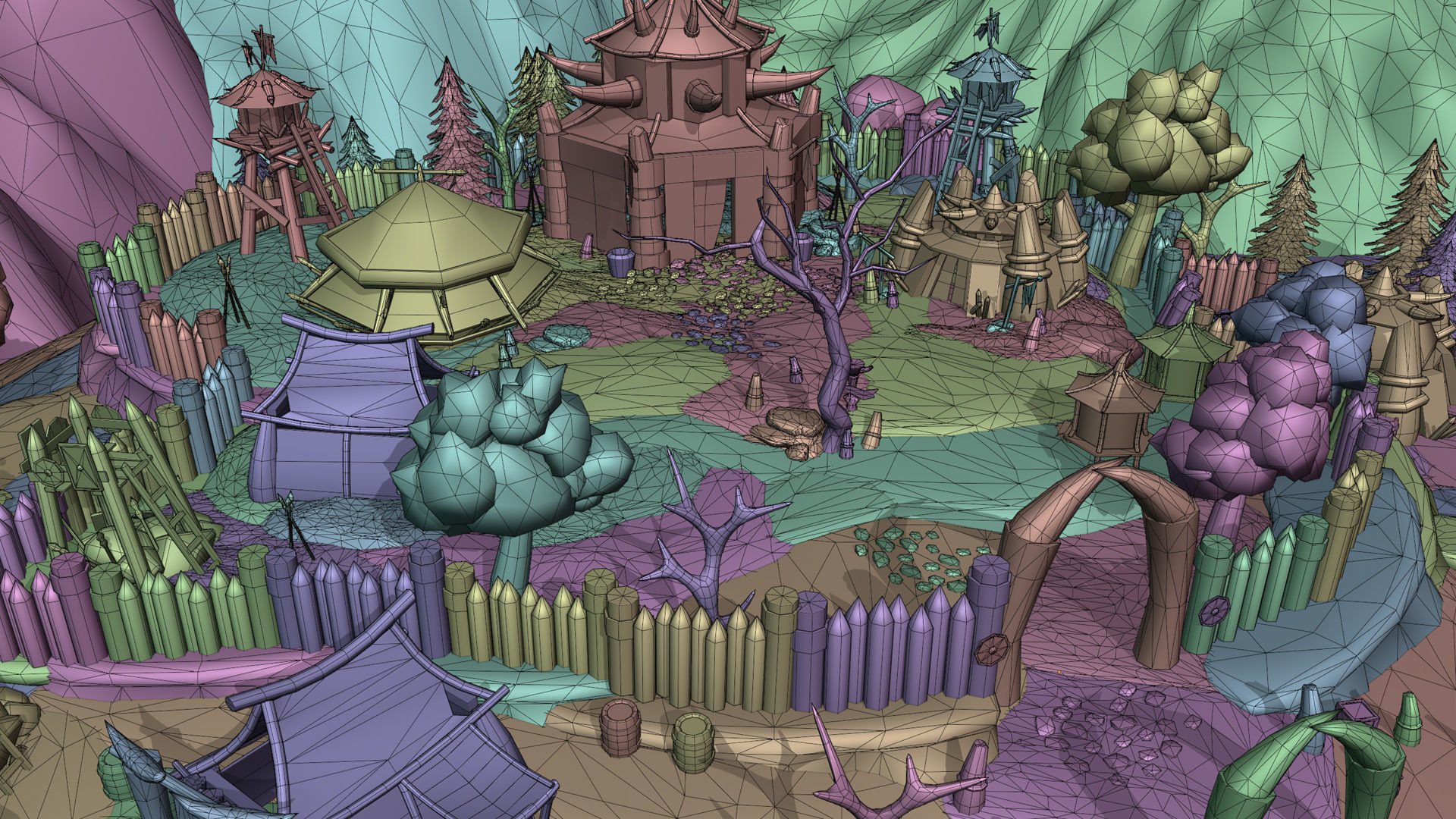 Horde Low-poly 3D model_40