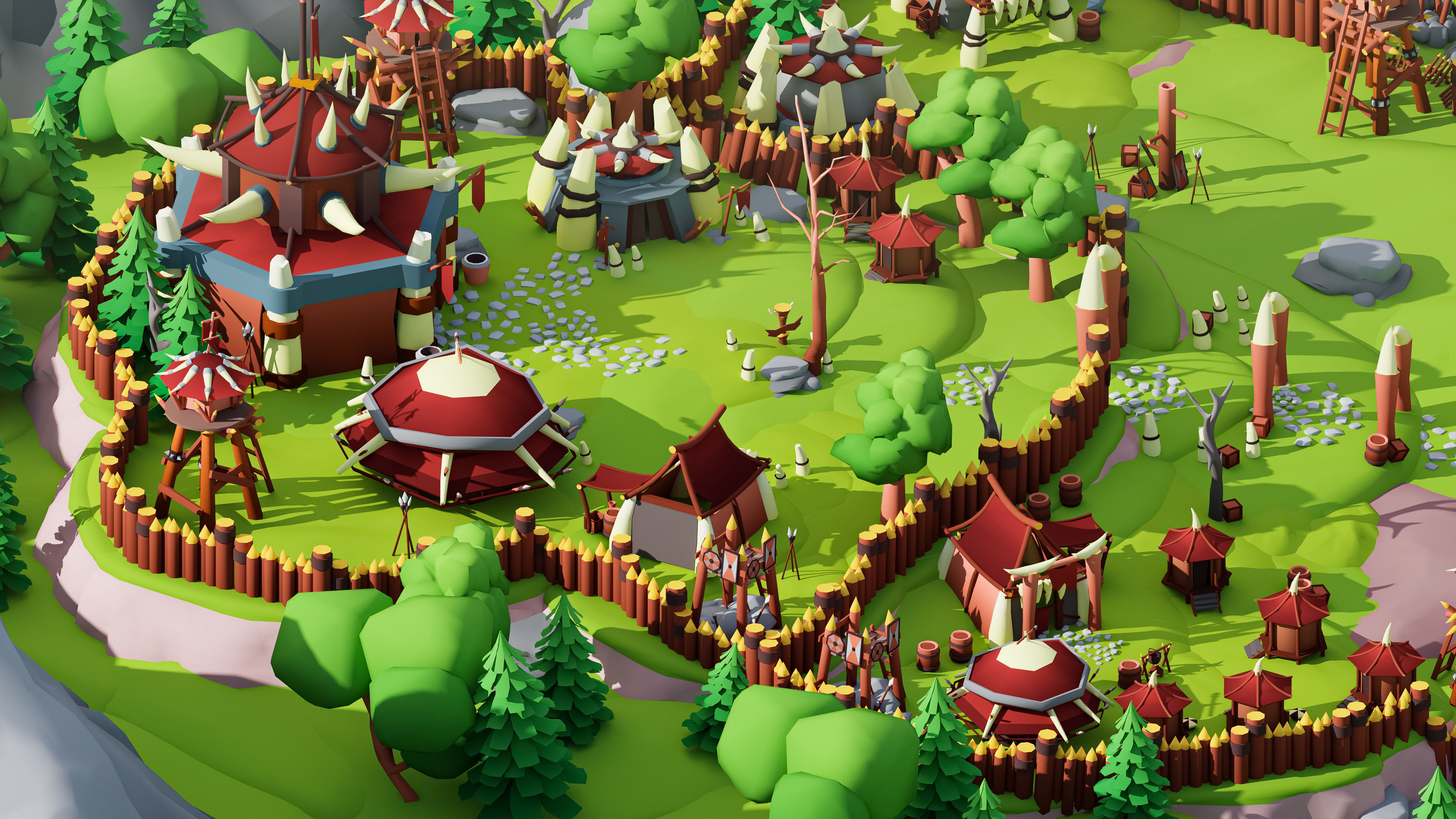 Horde Low-poly 3D model_9