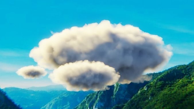 Photorealistic Procedural Clouds - Volumetric Shader 3D model
