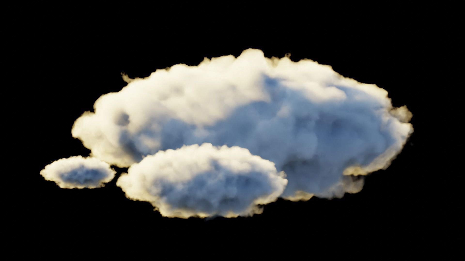 Photorealistic Volumetric Clouds - Procedural Shader 3D model_6