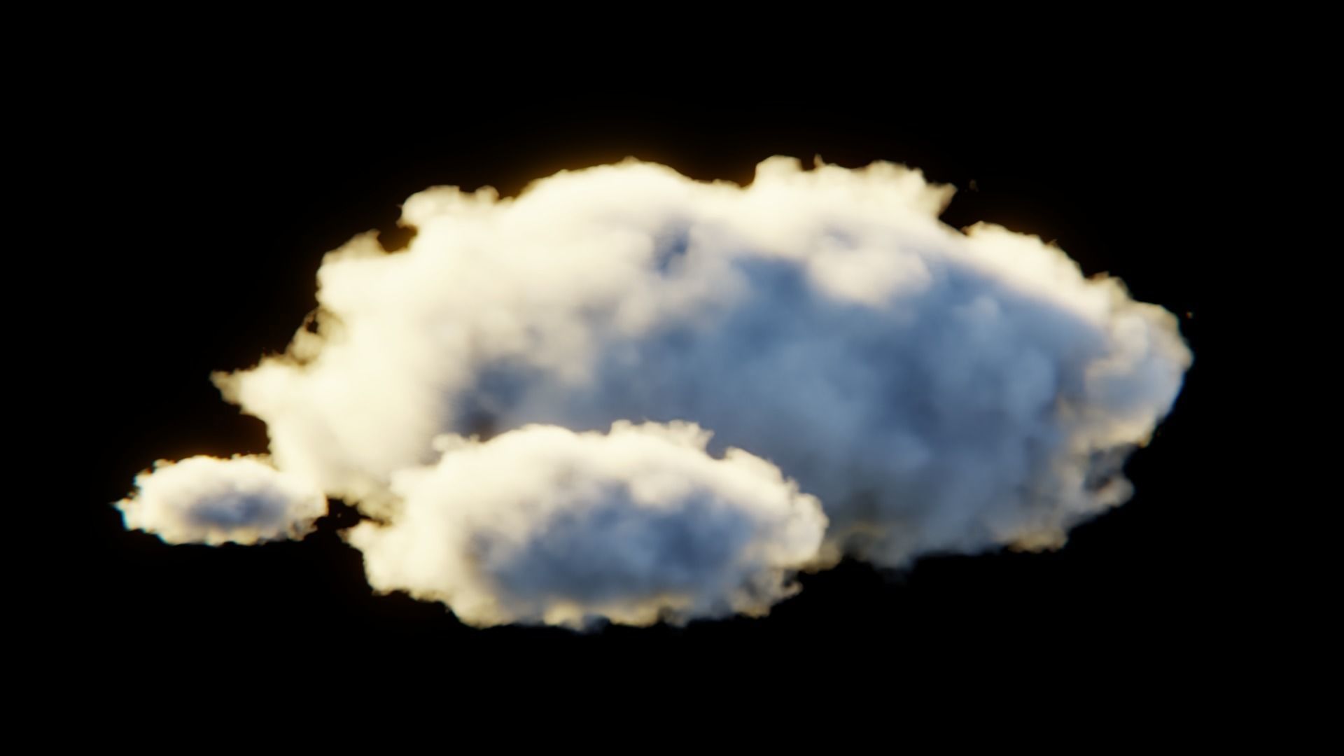 Photorealistic Volumetric Clouds - Procedural Shader 3D model_3