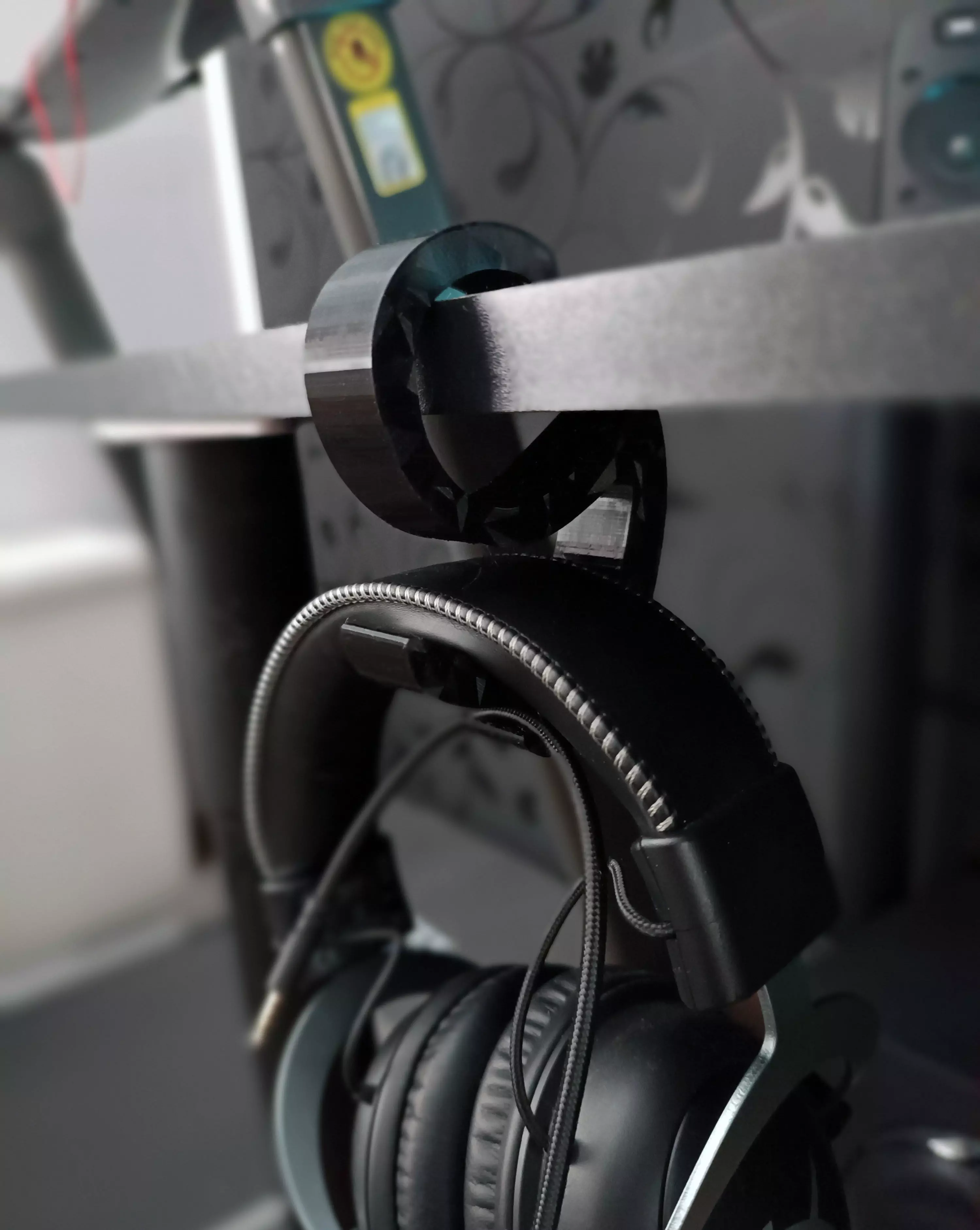Hook headphone holder 3D print model