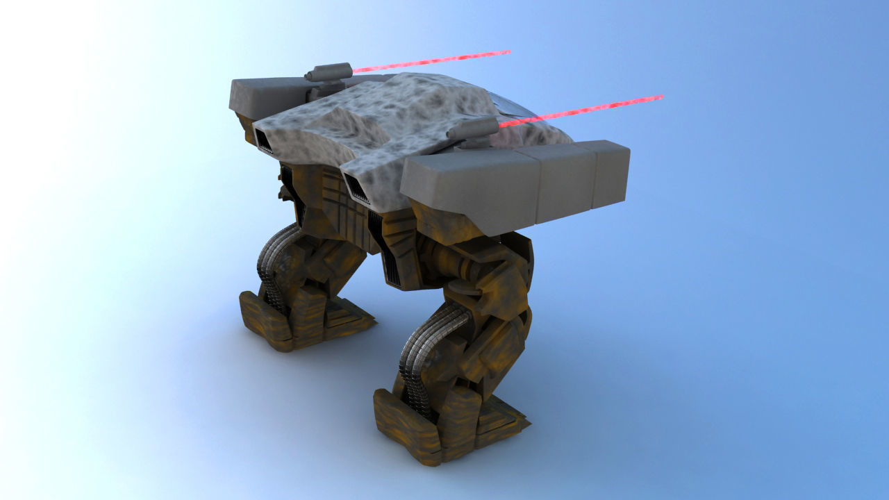 Juggernaut Battle Robot 3D model_8