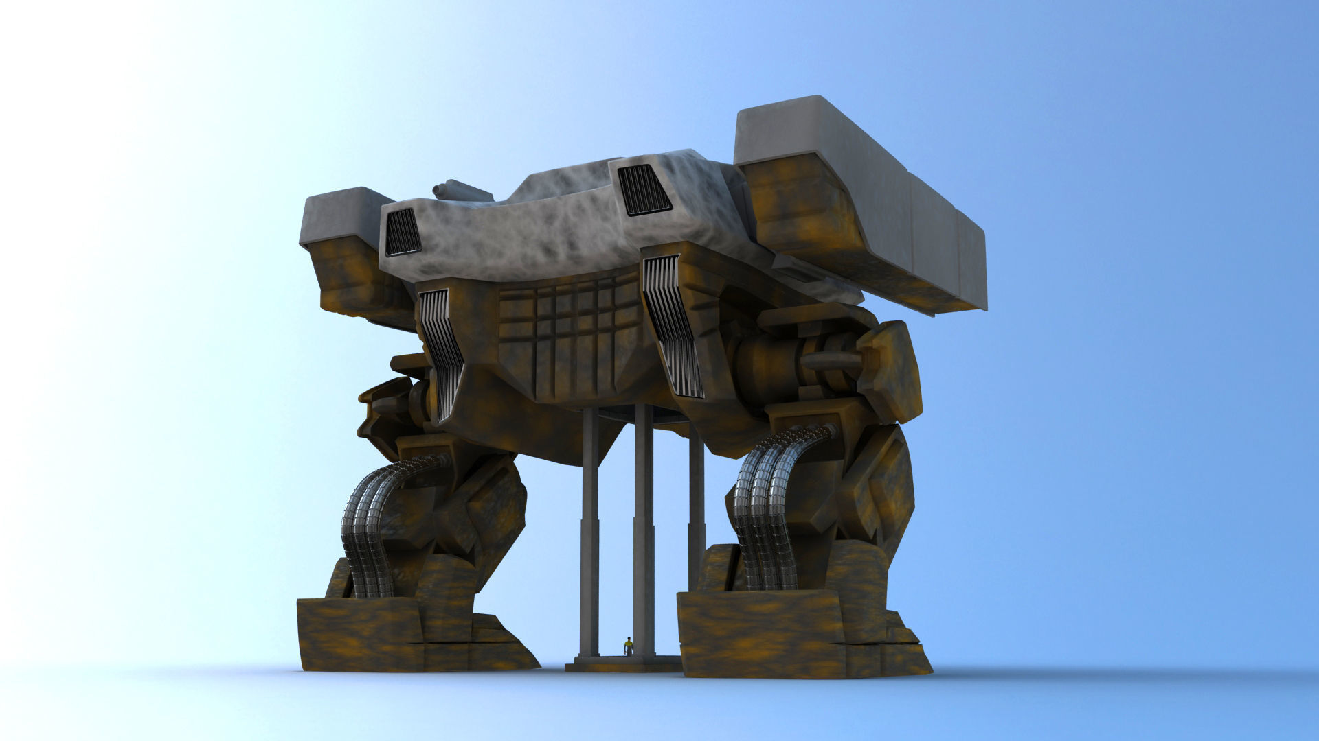 Juggernaut Battle Robot 3D model_14