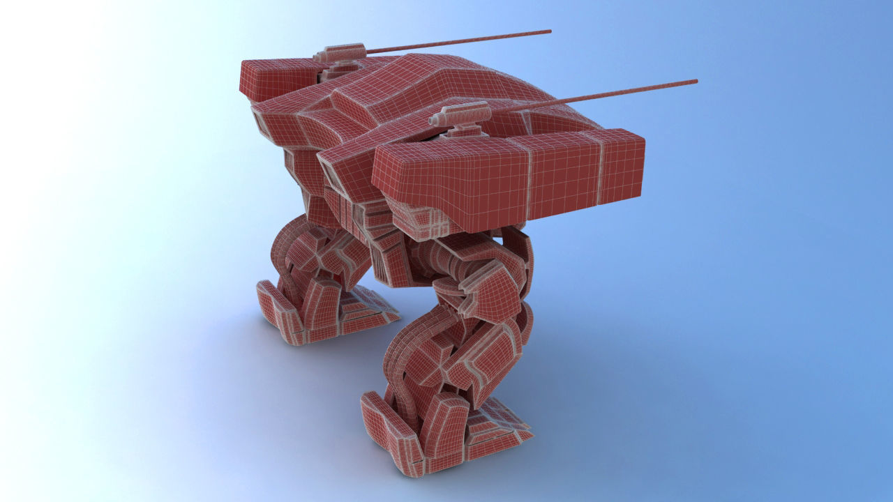 Juggernaut Battle Robot 3D model_44