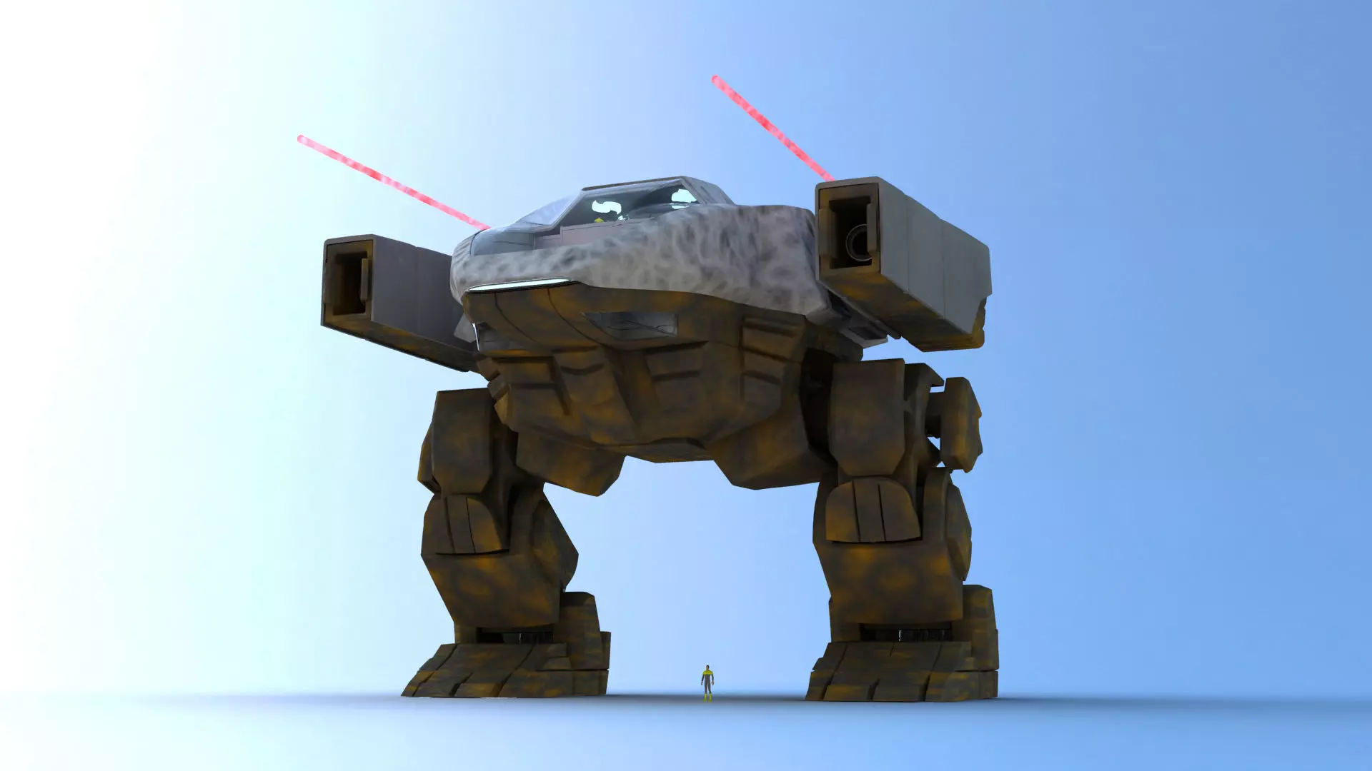 Juggernaut Battle Robot 3D model_0