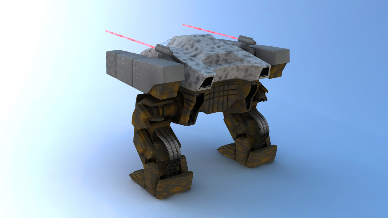 Juggernaut Battle Robot 3D model_6