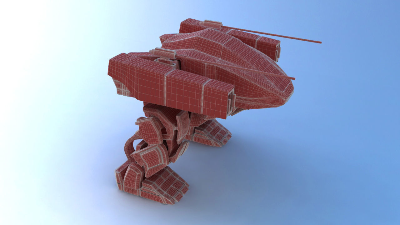 Juggernaut Battle Robot 3D model_45