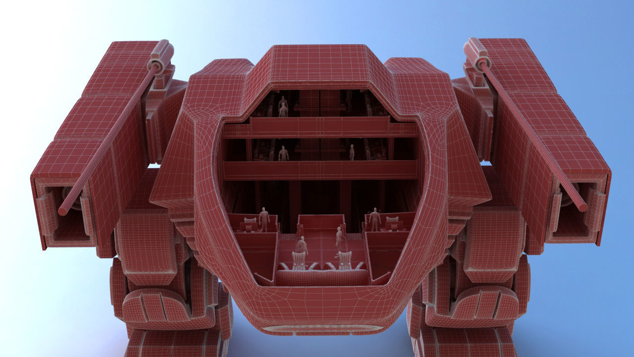 Juggernaut Battle Robot 3D model_48