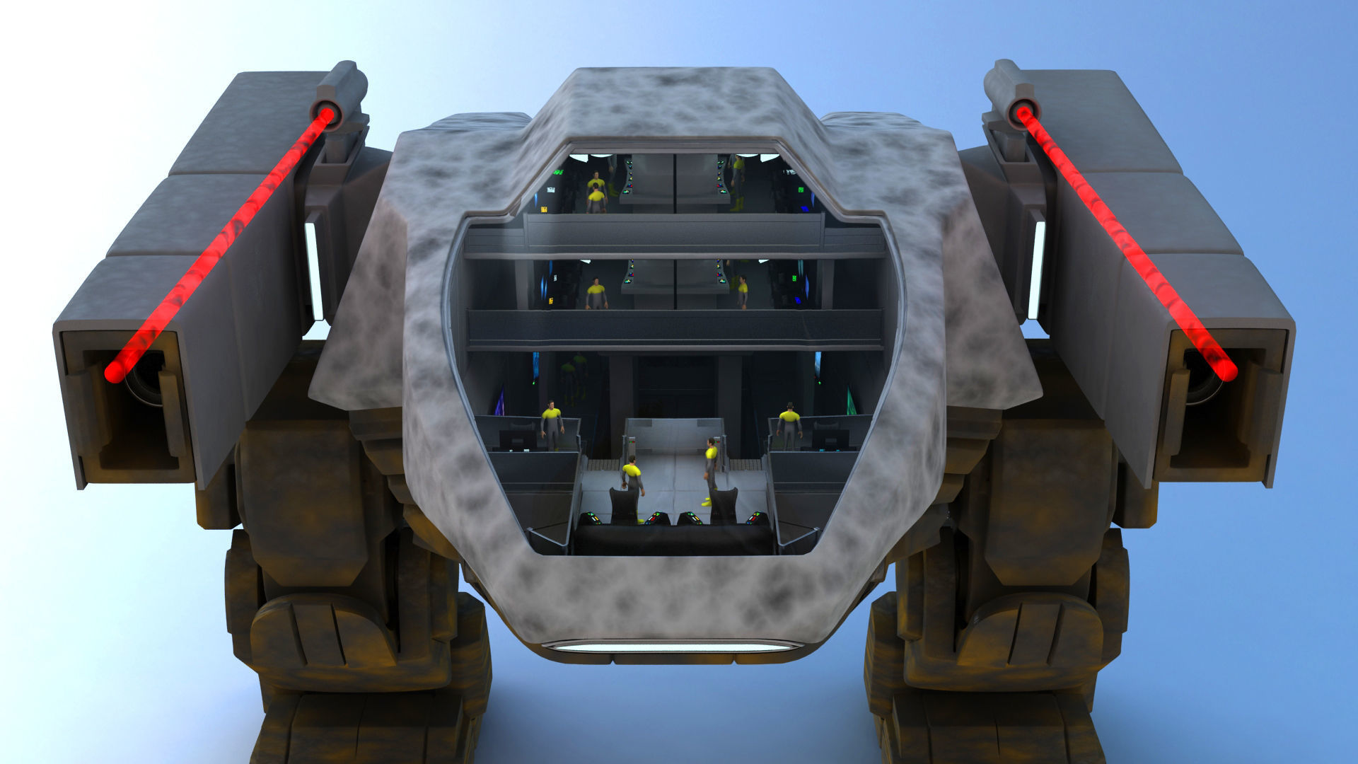 Juggernaut Battle Robot 3D model_3