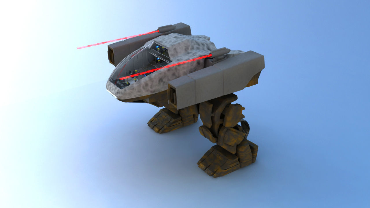 Juggernaut Battle Robot 3D model_4