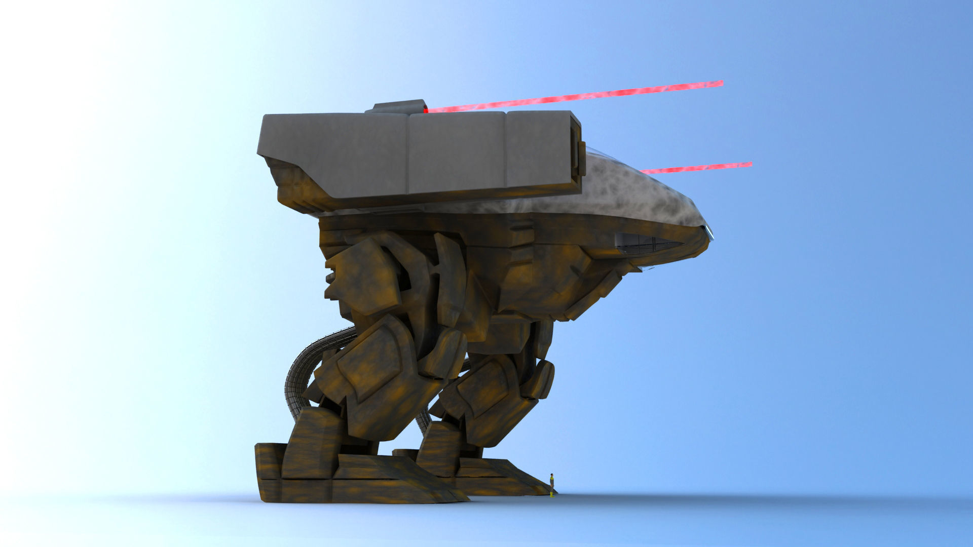 Juggernaut Battle Robot 3D model_1