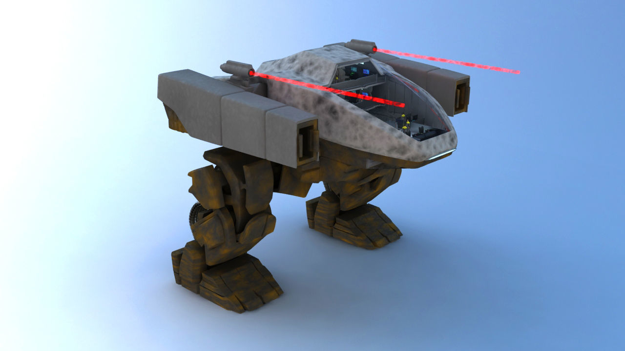 Juggernaut Battle Robot 3D model_10
