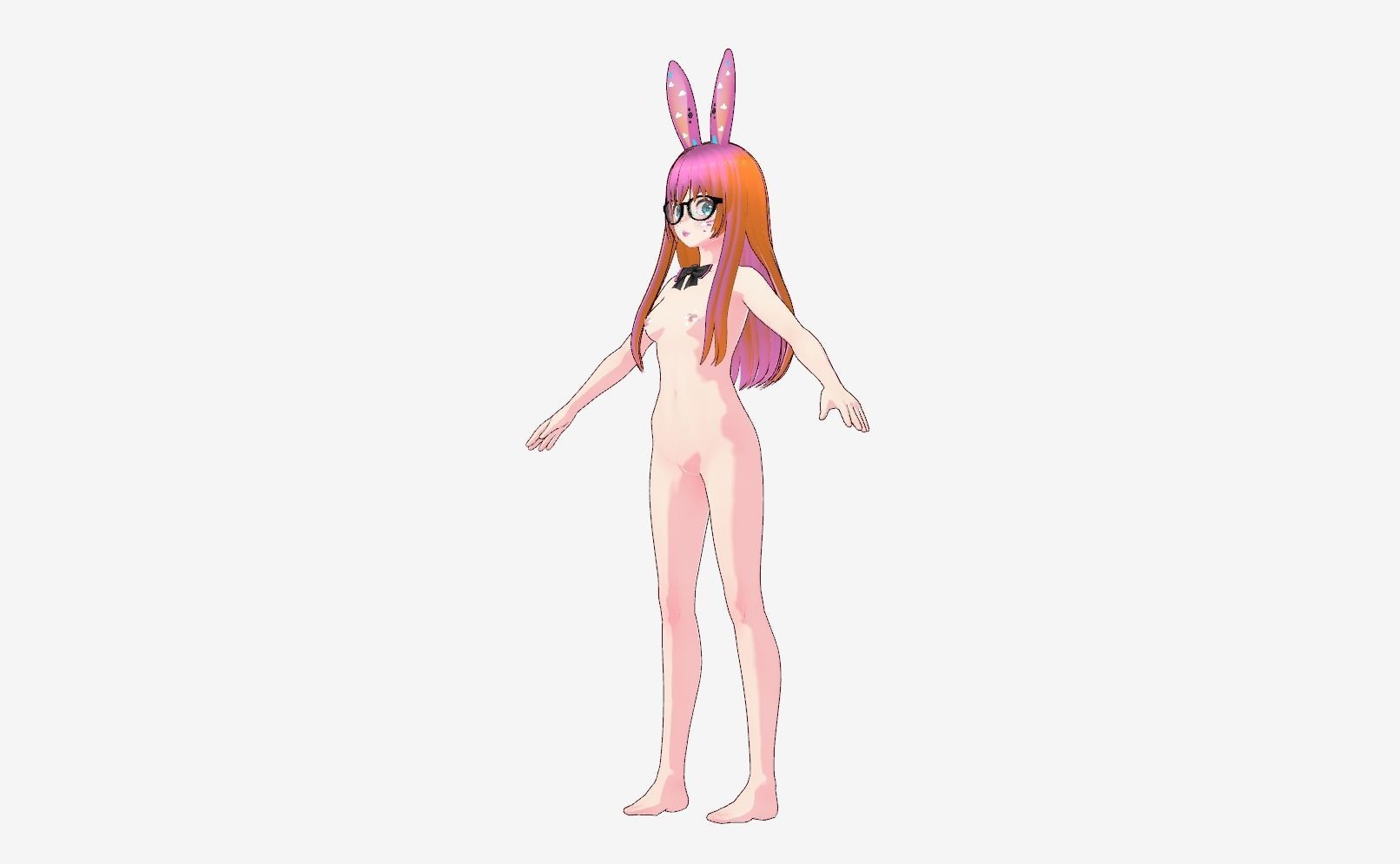 Neon Claudi The Rabbit Girl VRM collection 3D model_38