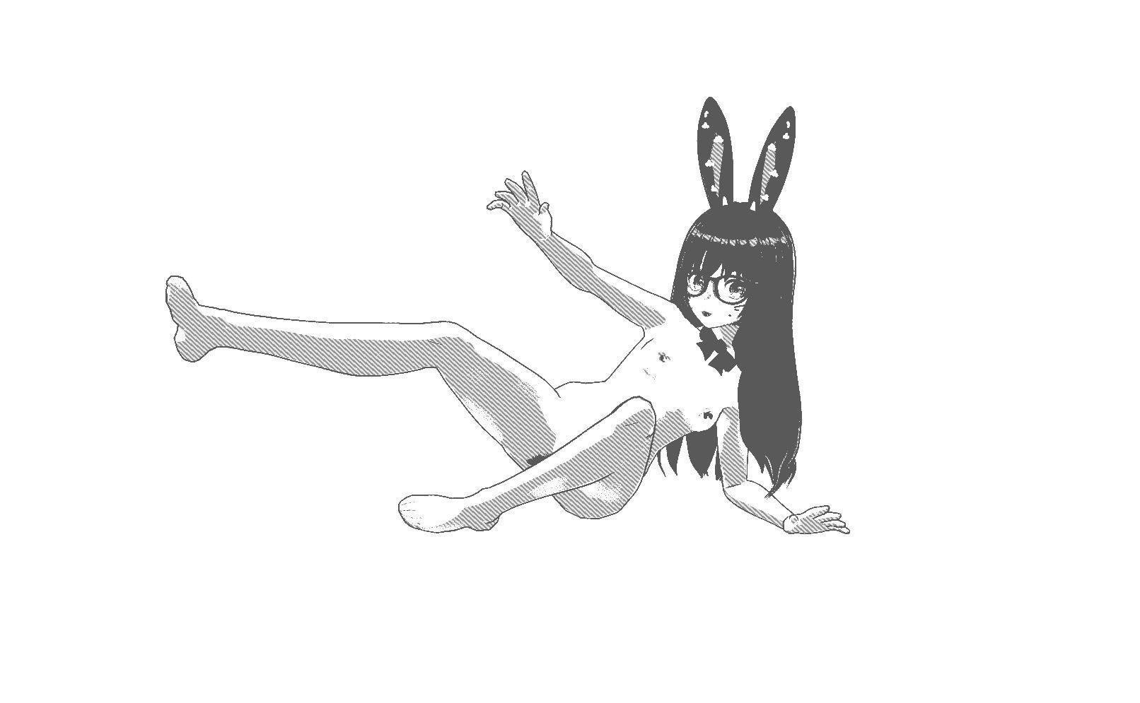 Neon Claudi The Rabbit Girl VRM collection 3D model_10