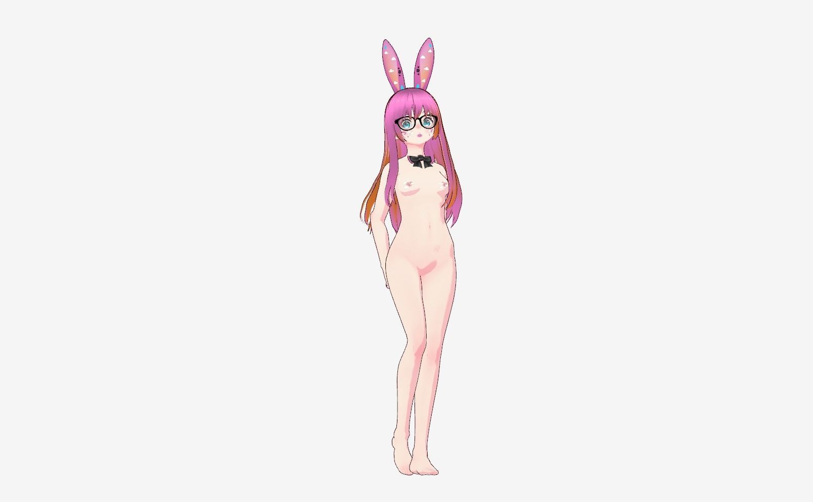 Neon Claudi The Rabbit Girl VRM collection 3D model_32