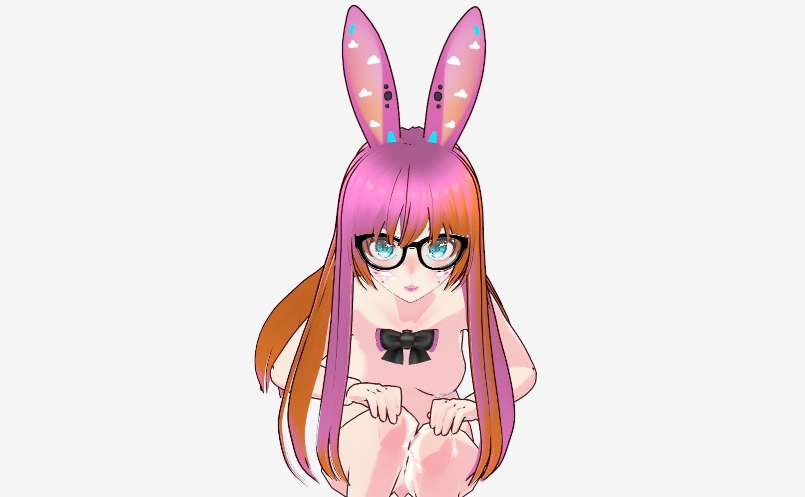 Neon Claudi The Rabbit Girl VRM collection 3D model_54