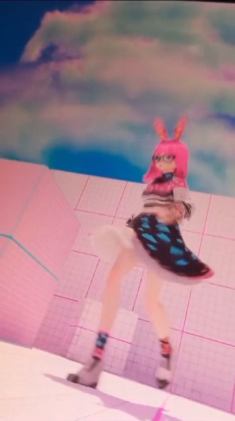 Neon Claudi The Bunny Girl RIGGED AVATAR VRChat Livelink Vtube Low-poly 3D model_18