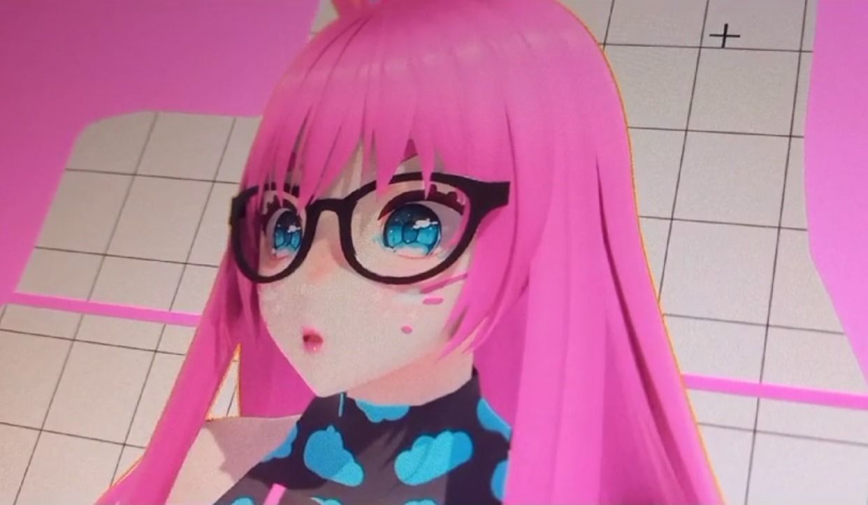 Neon Claudi The Bunny Girl RIGGED AVATAR VRChat Livelink Vtube Low-poly 3D model_46