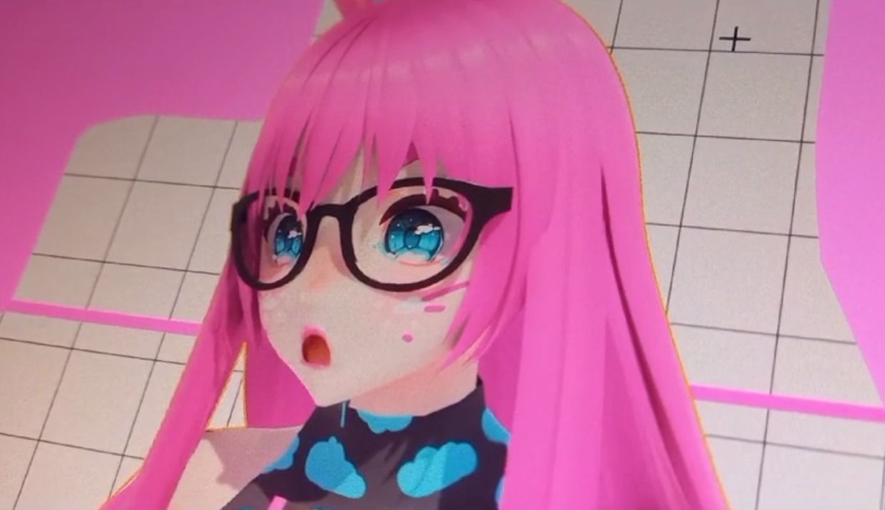 Neon Claudi The Bunny Girl RIGGED AVATAR VRChat Livelink Vtube Low-poly 3D model_45