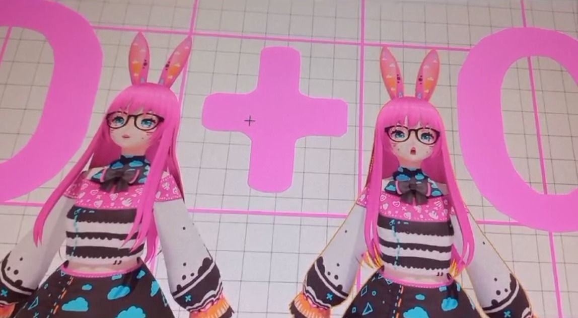 Neon Claudi The Bunny Girl RIGGED AVATAR VRChat Livelink Vtube Low-poly 3D model_8