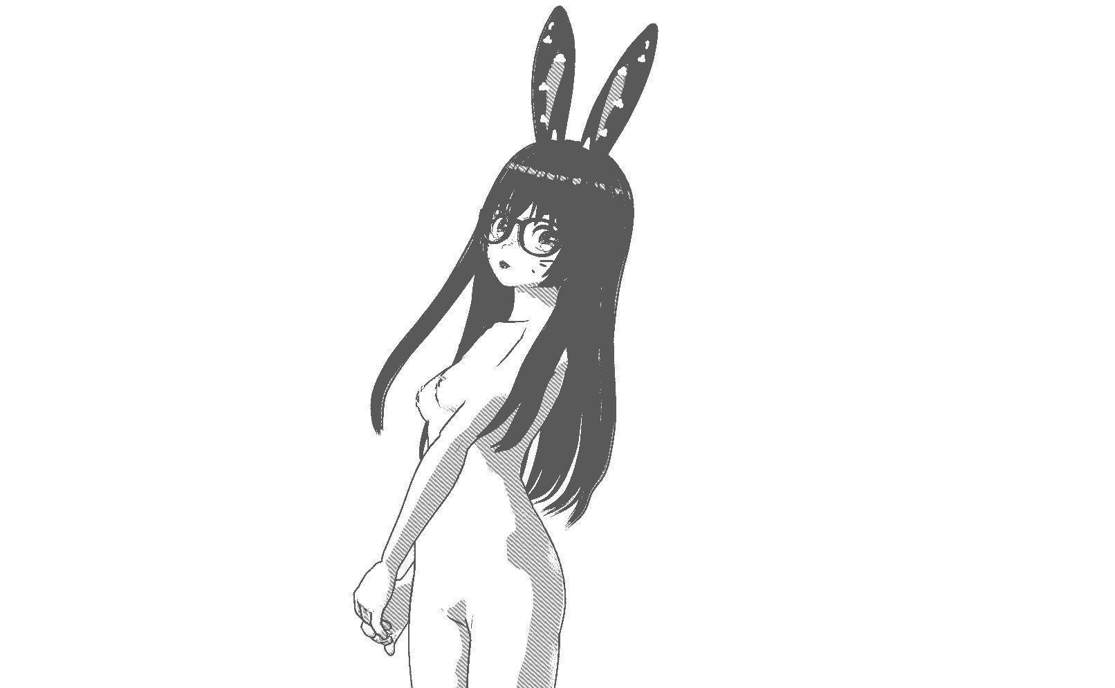 Neon Claudi The Bunny Girl RIGGED AVATAR VRChat Livelink Vtube Low-poly 3D model_68