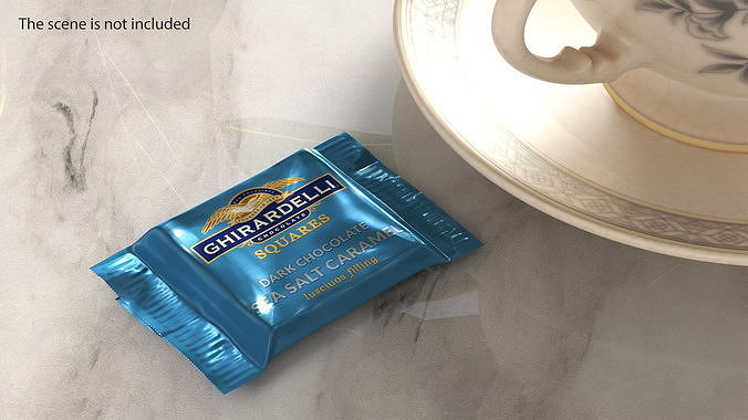 Ghirardelli Square Chocolate Sea Salt Caramel 3D model 2