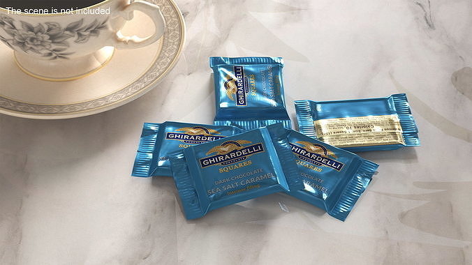 Ghirardelli Square Chocolate Sea Salt Caramel 3D model 3