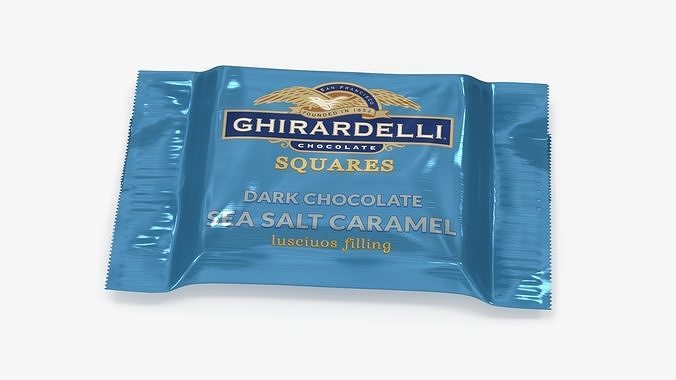Ghirardelli Square Chocolate Sea Salt Caramel 3D model 6
