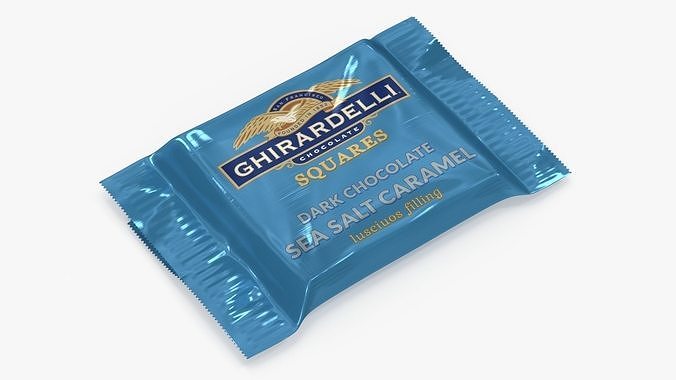 Ghirardelli Square Chocolate Sea Salt Caramel 3D model