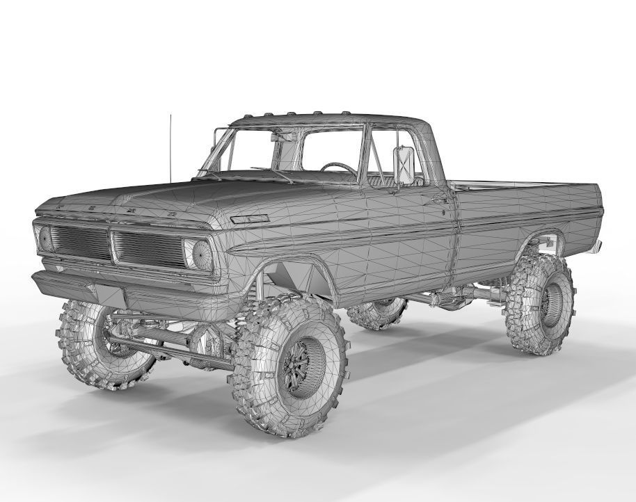 Generic Pick Up F150 Lifted Edition 3D model_15