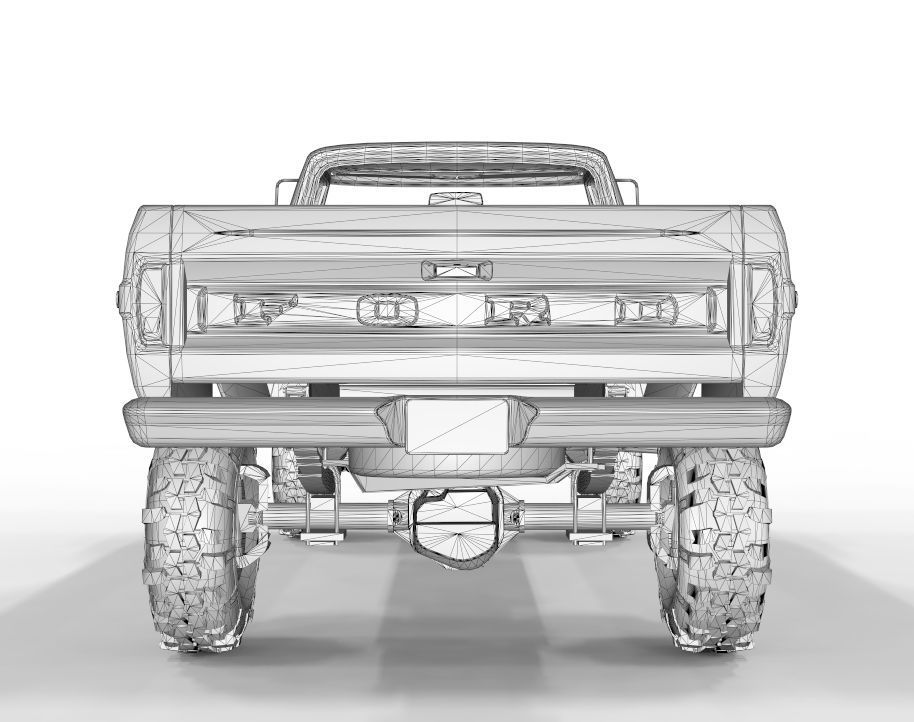 Generic Pick Up F150 Lifted Edition 3D model_12
