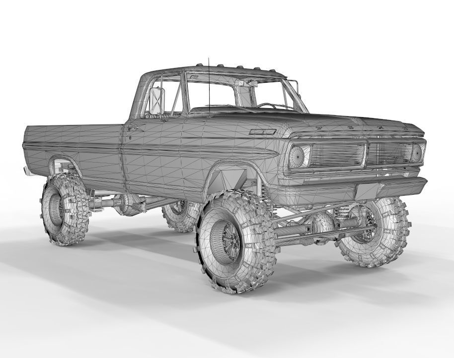 Generic Pick Up F150 Lifted Edition 3D model_8