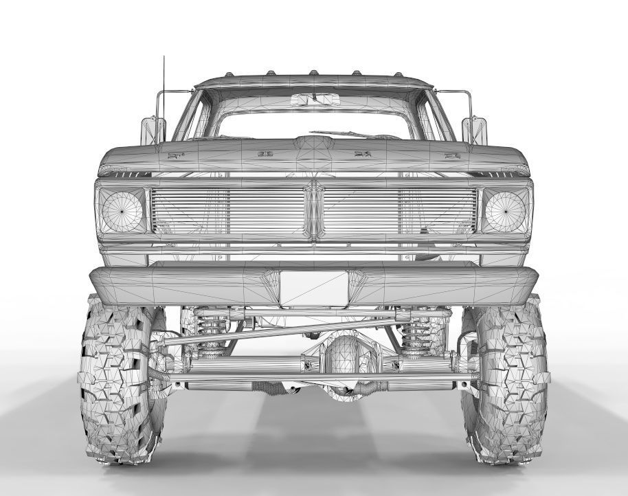 Generic Pick Up F150 Lifted Edition 3D model_11