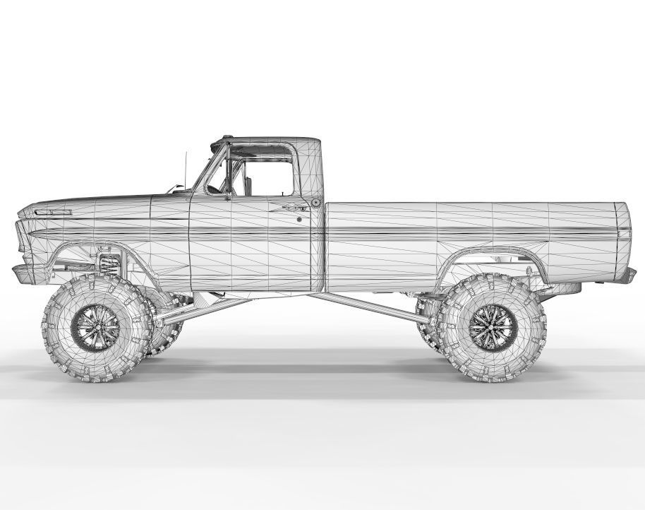 Generic Pick Up F150 Lifted Edition 3D model_14