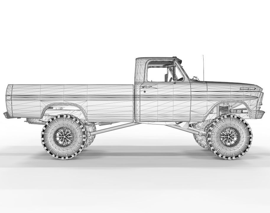 Generic Pick Up F150 Lifted Edition 3D model_13