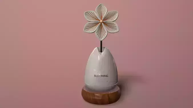 Flower Air Freshener - 3D Model Low-poly 3D model