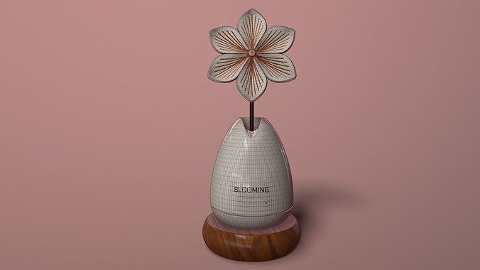 Flower Air Freshener - 3D Model Low-poly 3D model 2