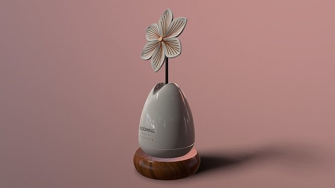Flower Air Freshener - 3D Model Low-poly 3D model 3